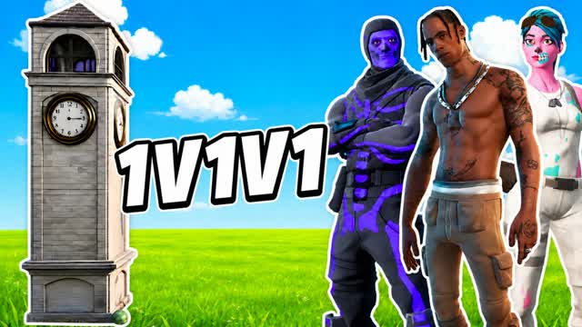 REALISTIC 1v1v1 RELOAD تلتد 🎯 — Fortnite Creative map cover art