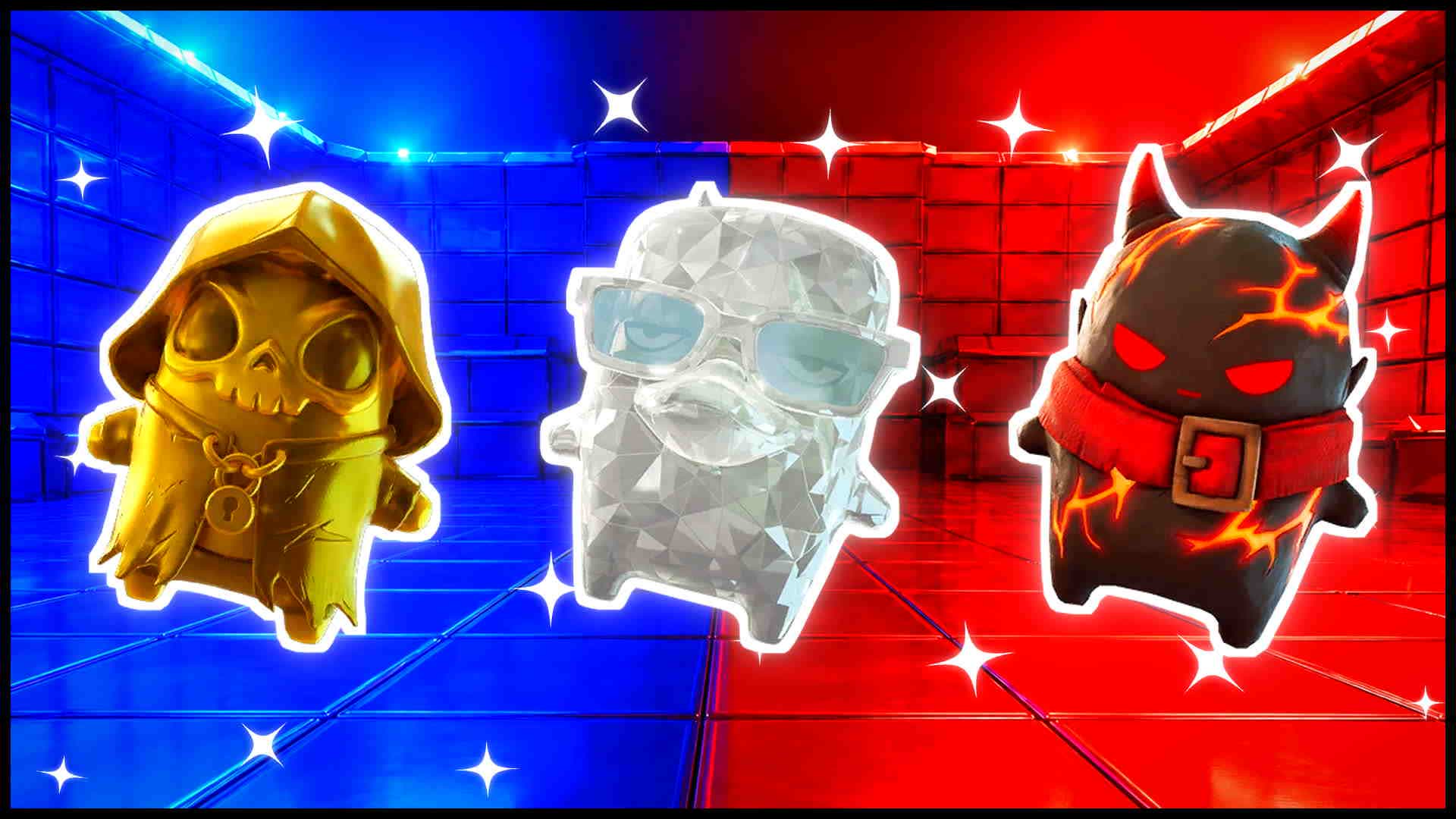 BLUE VS RED TAKE COVER 🔵🔴 — Fortnite Creative map