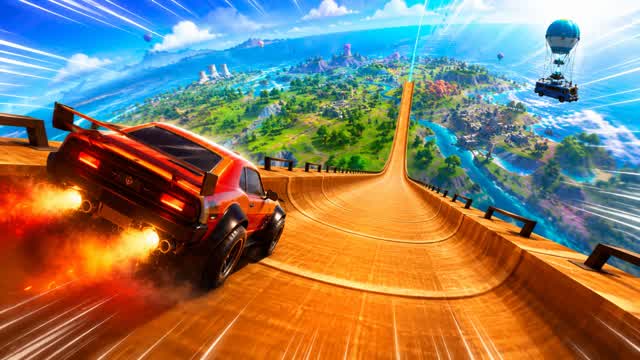 MEGA RAMP - ALL CARS — Fortnite Creative map