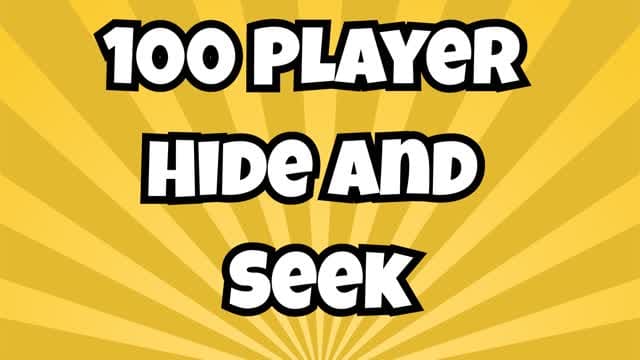 Hide and Seek 100 Players — Fortnite Creative map