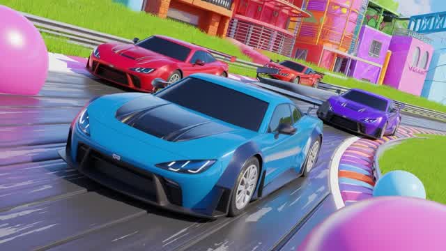realistic car race — Fortnite Creative map cover art
