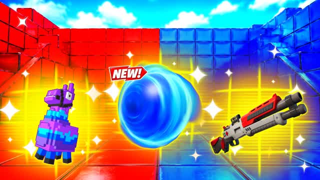 RED VS BLUE ALL SYSTEMS GO 🔴🔵 — Fortnite Creative map cover art