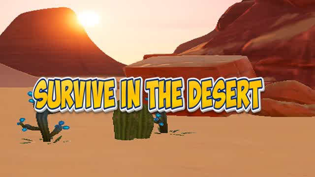Survive in the desert — Fortnite Creative map cover art