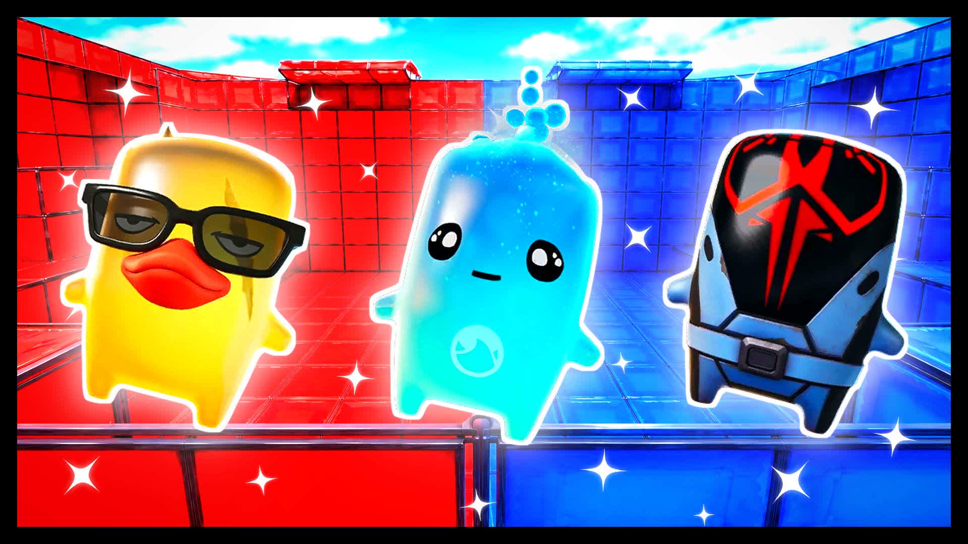 BLUE VS RED SKYTURN 🔵🔴 — Fortnite Creative map