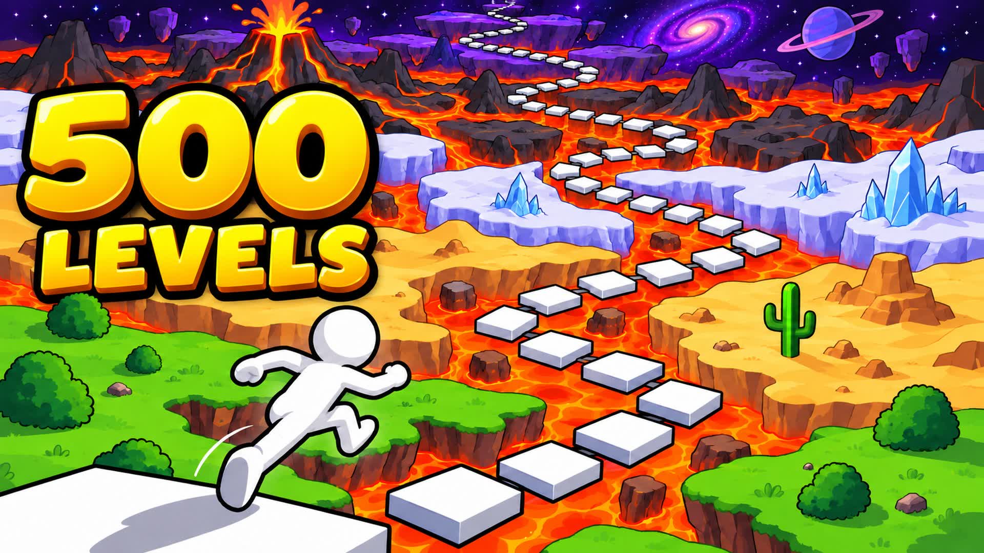 500 LEVEL DEATHRUN 🔥 5 WORLDS — Fortnite Creative map