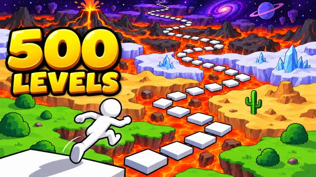 500 LEVEL DEATHRUN 🔥 5 WORLDS — Fortnite Creative map