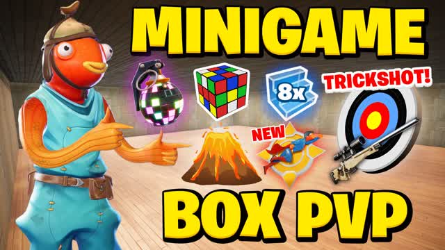 MINIGAME BOX PVP 📦 — Fortnite Creative map