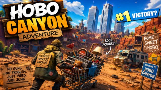 HOBO CANYON ADVENTURE — Fortnite Creative map cover art