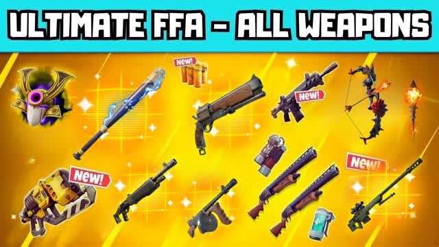ULTIMATE FREE FOR ALL ⭐ ALL GUNS & CARS — Fortnite Creative map