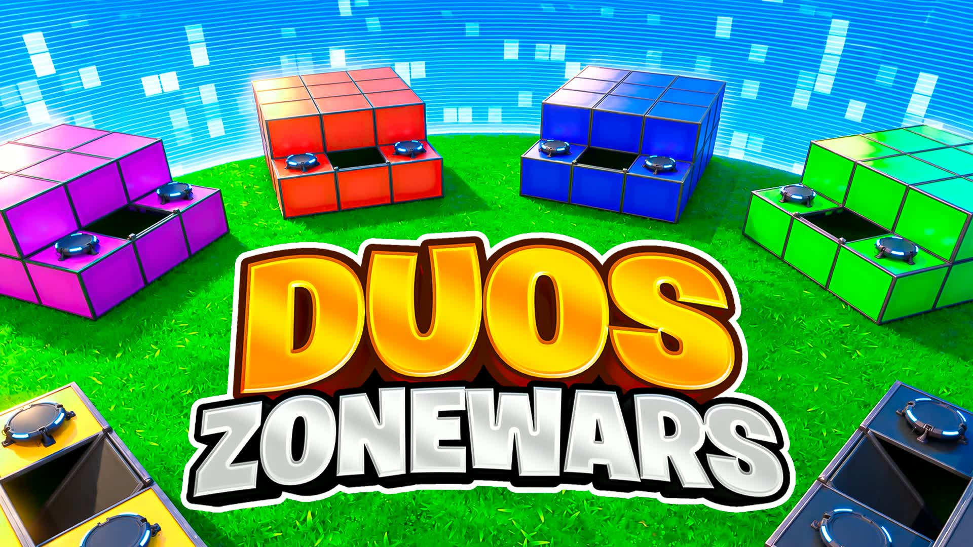 🐐 DUOS GO GOATED! 2v2v2 Zone Wars 🌀 — Fortnite Creative map