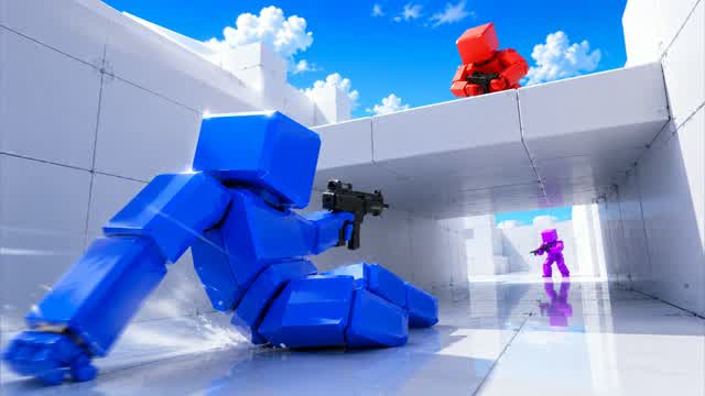RED VS BLUE METAL SURGE 🔴🔵 — Fortnite Creative map cover art