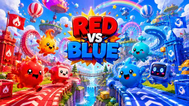 RED VS BLUE 🐾✨ PET BATTLE — Fortnite Creative map cover art