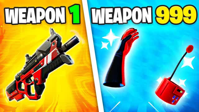 🕷️SPIDER MAN🔫 GUN GAME 🎯 ONE SHOT — Fortnite Creative map cover art