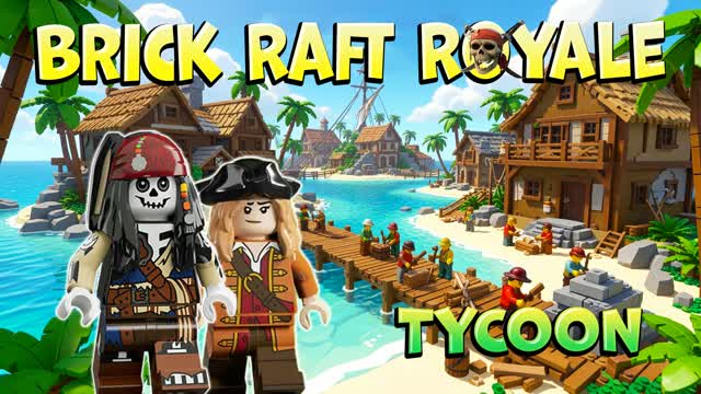 🧱Brick Raft Royale — Fortnite Creative map cover art