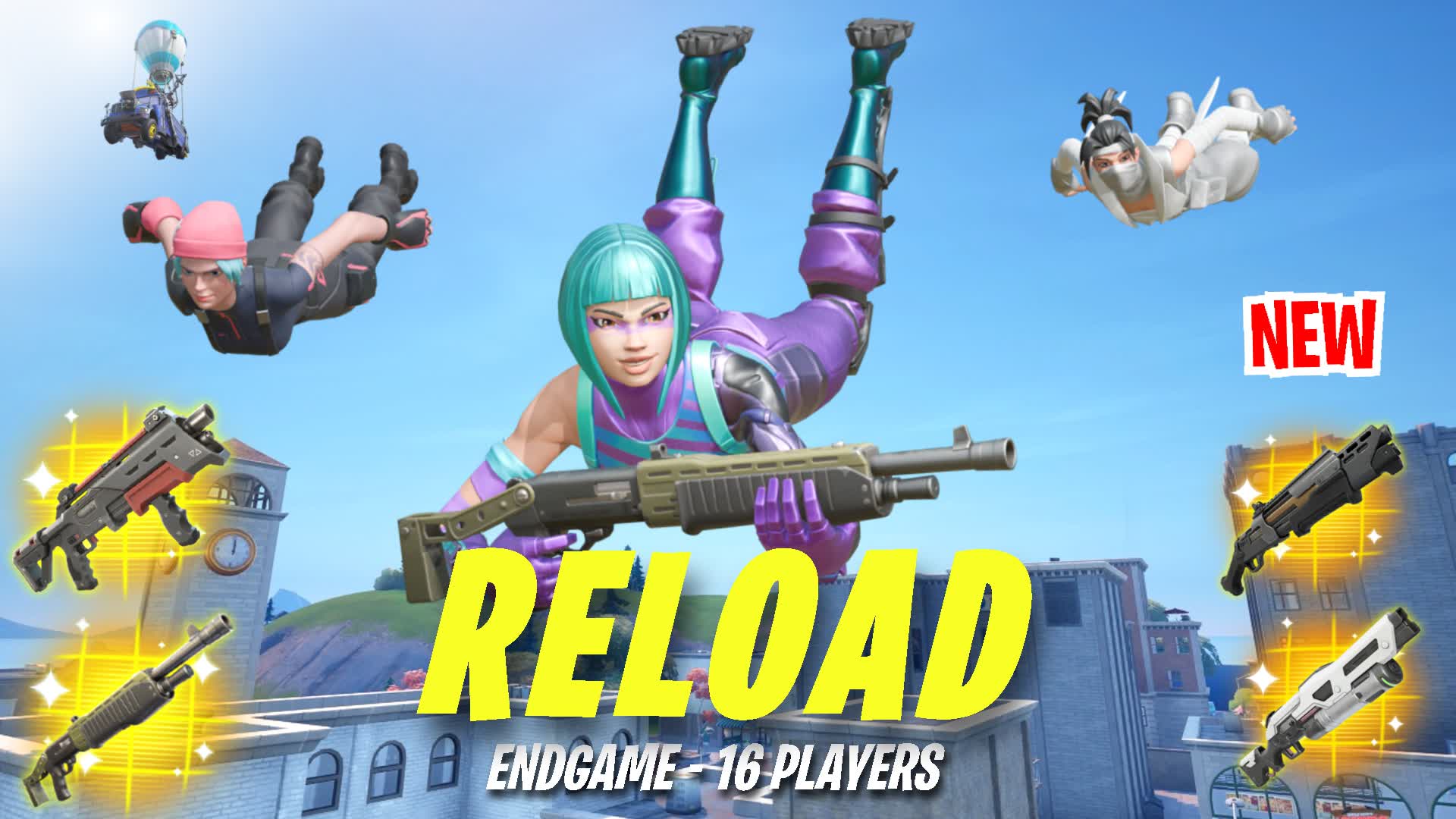 Reload Zone Wars RichardGod [32 players] — Fortnite Creative map