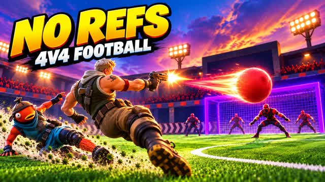 NO REFS | 4v4 Football — Fortnite Creative map