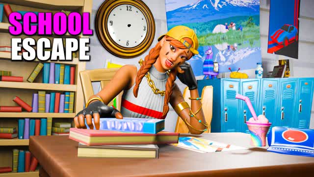 SCHOOL ESCAPE — Fortnite Creative map cover art