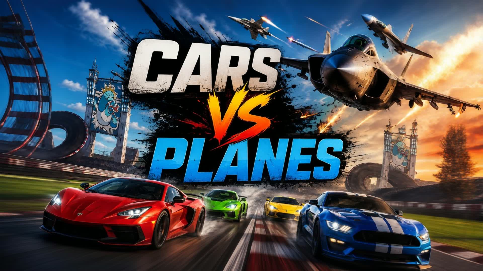 cars vs planes — Fortnite Creative map