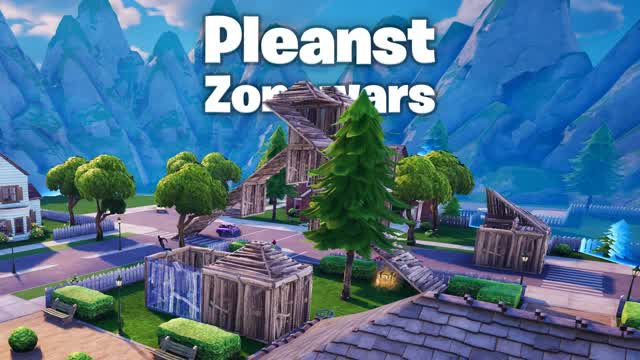PLEASANT PARK 🏡 ZONE WARS — Fortnite Creative map cover art