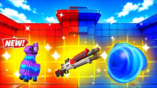 RED VS BLUE MICROBURST 🔴🔵 — Fortnite Creative map cover art