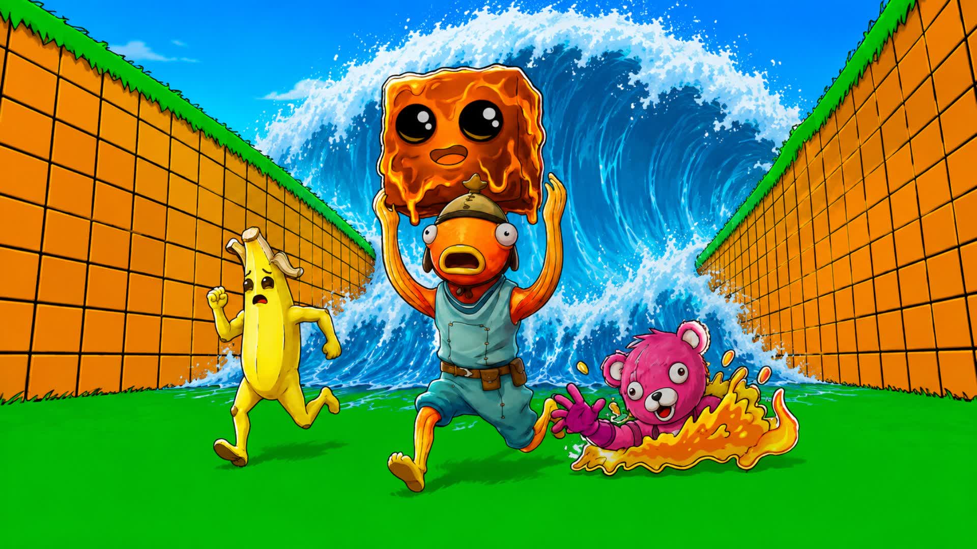 ESCAPE THE TSUNAMI BRAINROTS [NEWS] — Fortnite Creative map