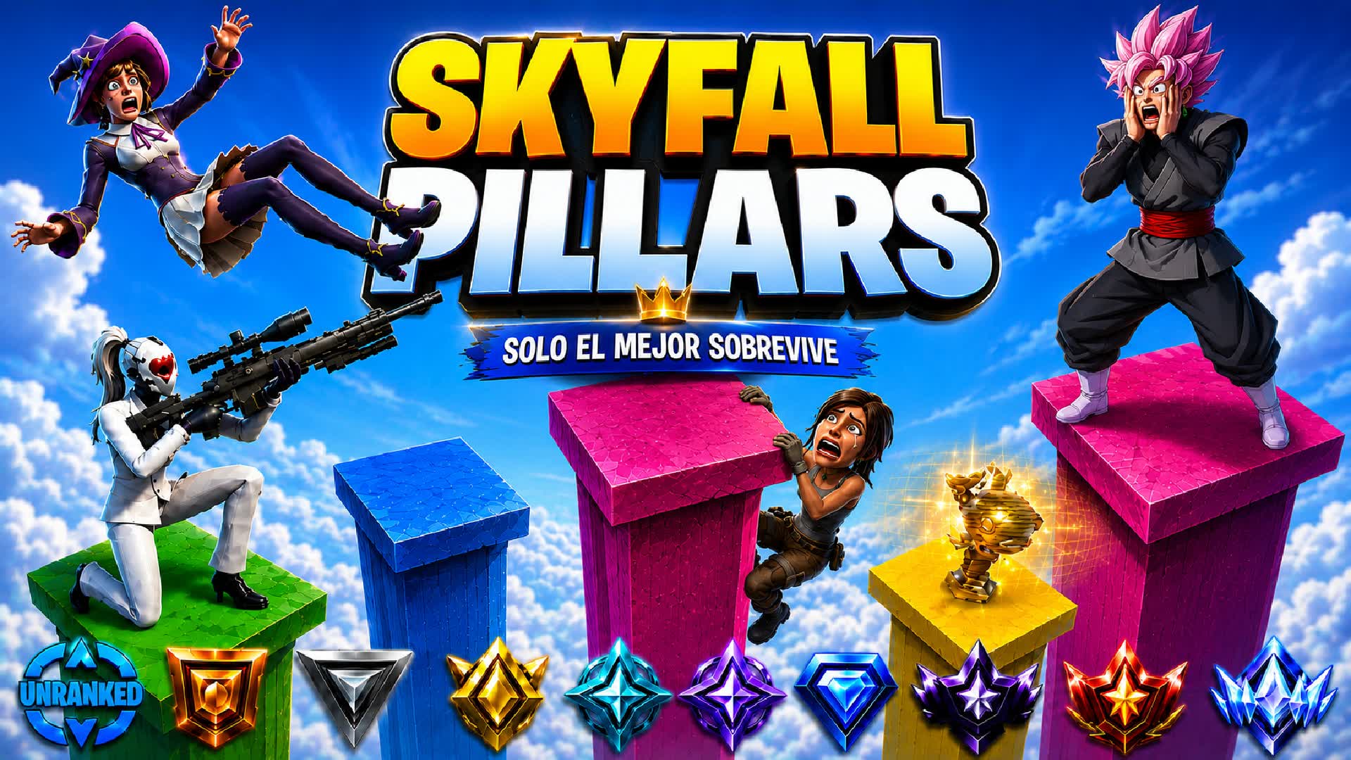 SkyfallPillars — Fortnite Creative map