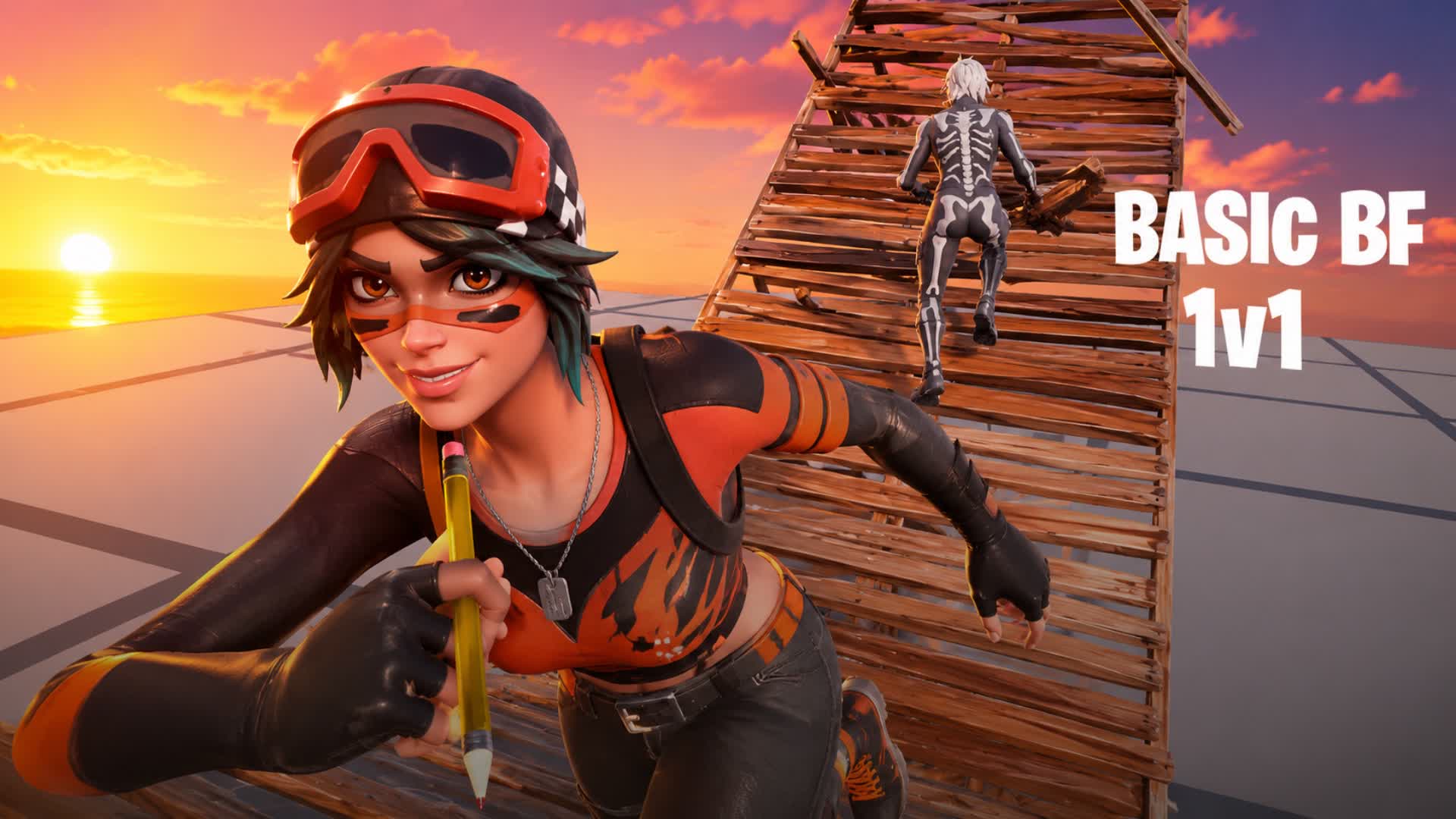 BASIC BF 1v1 BUILD FIGHTS — Fortnite Creative map