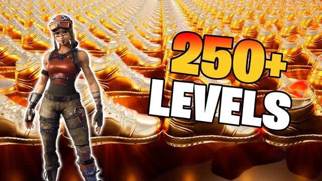 SUPER EASY EXPE^ PARKOUR 250+ — Fortnite Creative map cover art