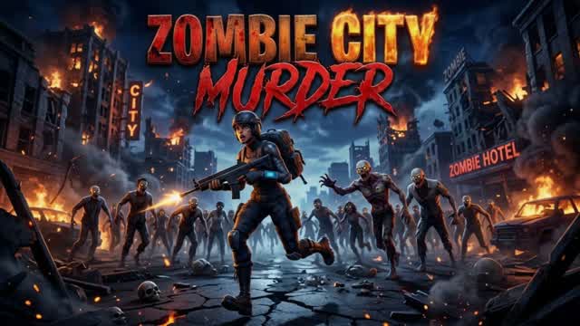 ZOMBIE CITY MURDER — Fortnite Creative map cover art