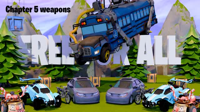 Free for all - Everything — Fortnite Creative map cover art