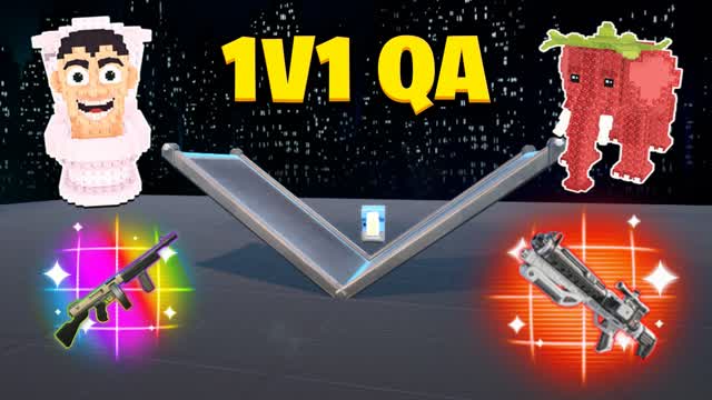 1V1 QA — Fortnite Creative map cover art