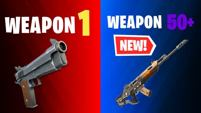 GUN GAME 🔫 VERY FUN! 🎉 — Fortnite Creative map cover art