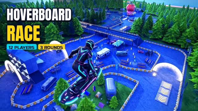 HOVERBOARD RACE 🏁 — Fortnite Creative map