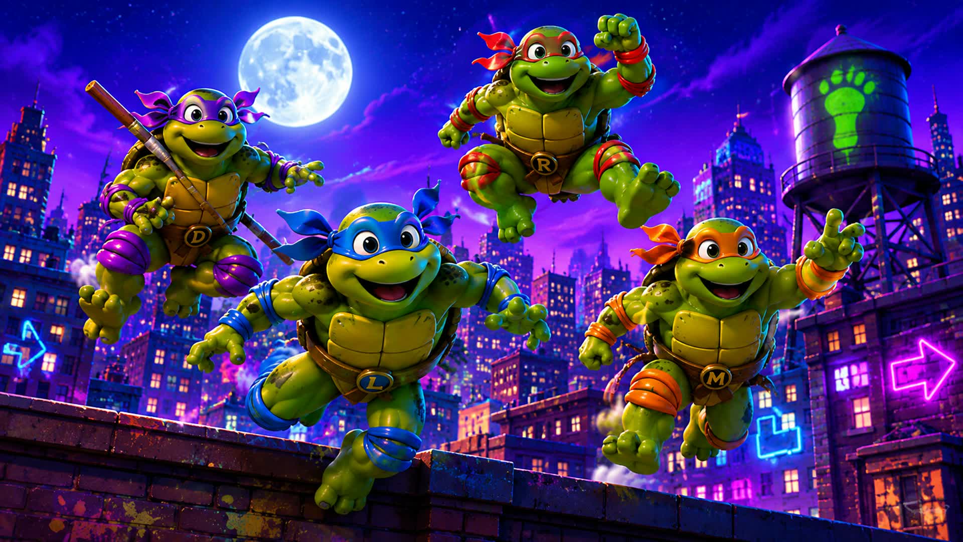 TMNT ⭐  SUPER HERO OPEN WORLD PVP 🏆 FFA — Fortnite Creative map