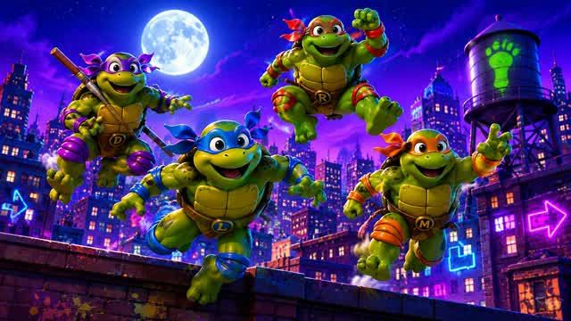 TMNT ⭐  SUPER HERO OPEN WORLD PVP 🏆 FFA — Fortnite Creative map