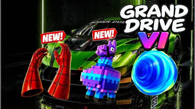 THEFT DRIVING & SUPER SPIDER — Fortnite Creative map cover art