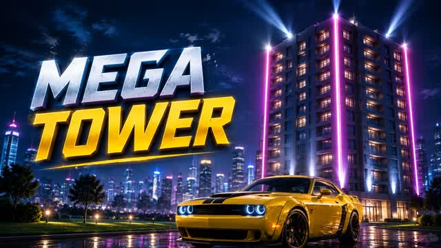 ⭐MEGA NIGHT TOWER TYCOON — Fortnite Creative map