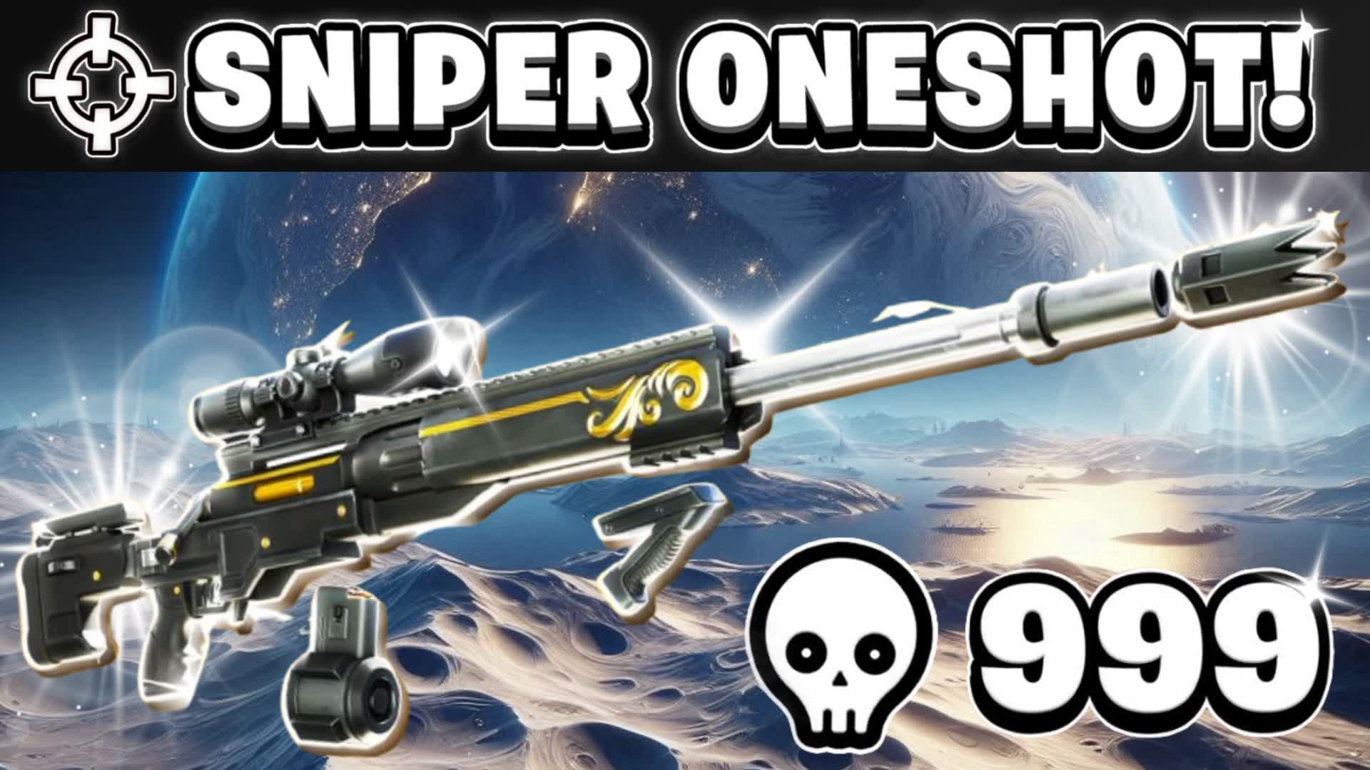 🎯SNIPER ONE SHOT🌒MOON — Fortnite Creative map