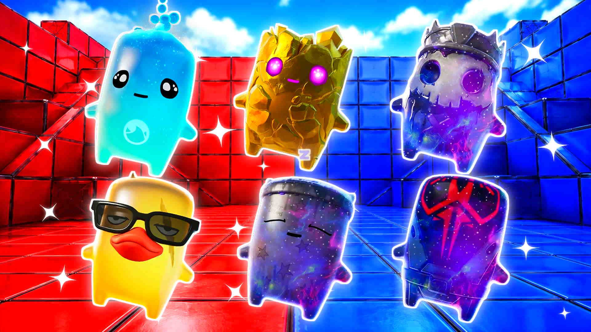 BLUE VS RED STRONG WILL 🔵🔴 — Fortnite Creative map