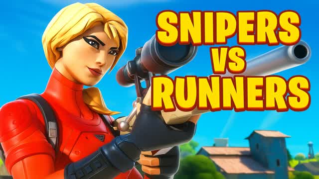SNIPERS VS RUNNERS | TWITZZ — Fortnite Creative map