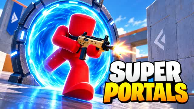 SUPER PORTALS - GUN GAME 😎 ARENA FFA — Fortnite Creative map