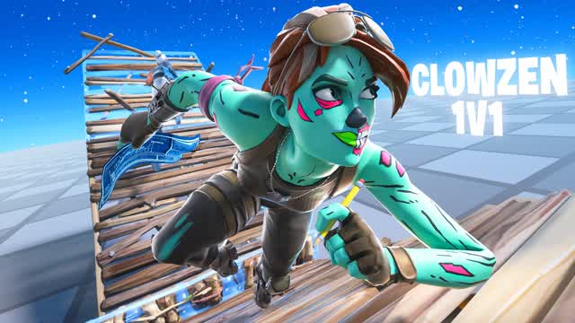 CLOWZEN 1V1 BUILD FIGHTS (200 PUMPS) — Fortnite Creative map cover art