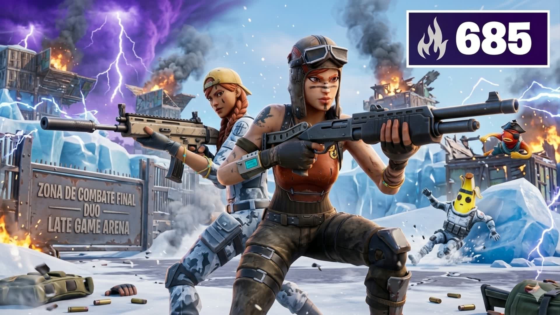 LATE GAME 2v2 سكرمز العاصف — Fortnite Creative map
