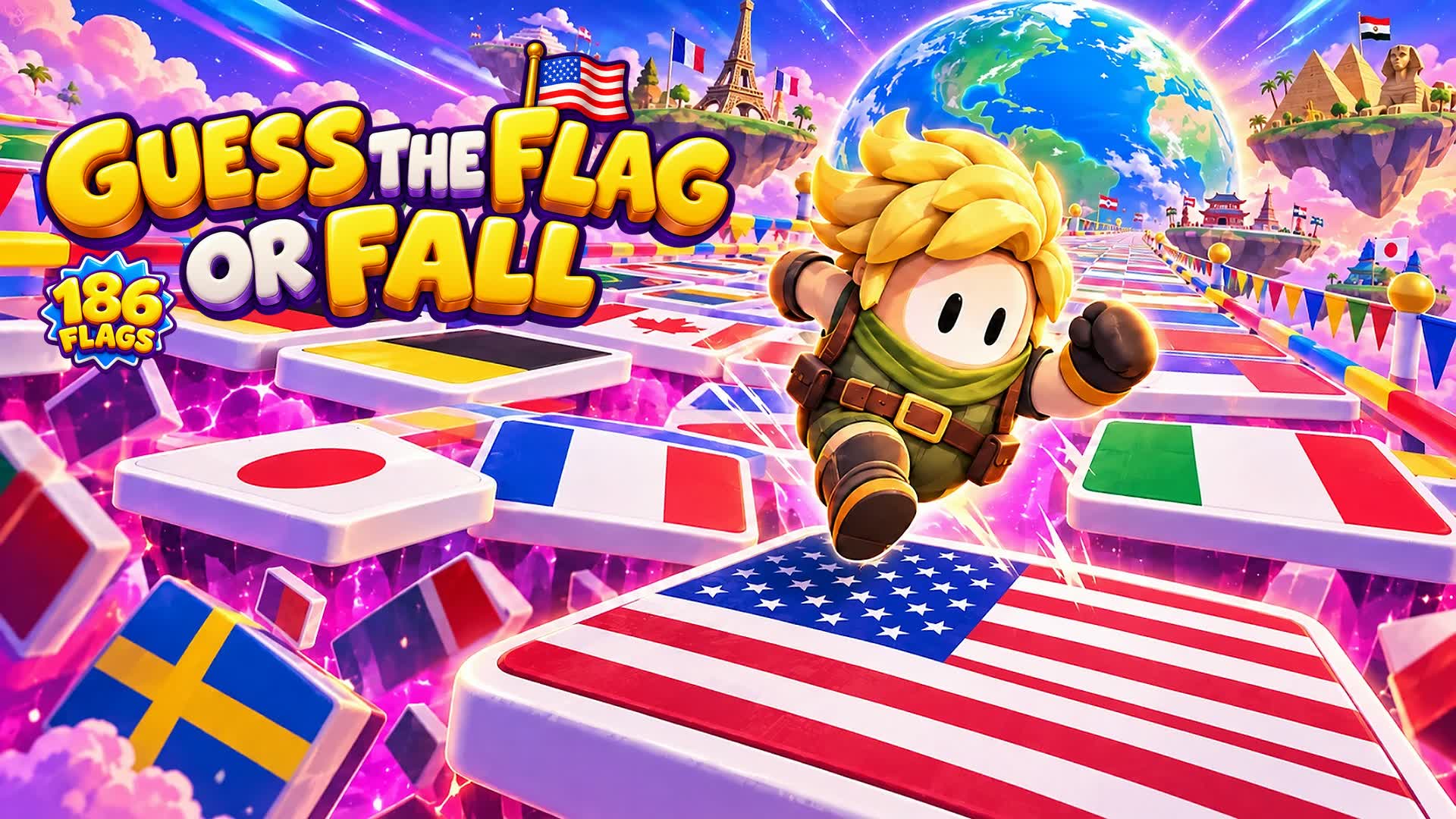 GUESS THE FLAG OR FALL — Fortnite Creative map
