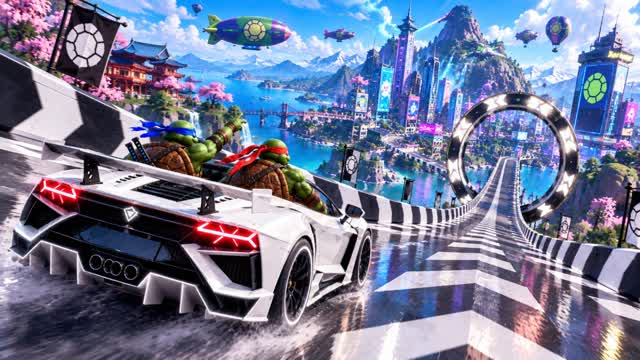 FUN ROAD - CAR GAME — Fortnite Creative map cover art