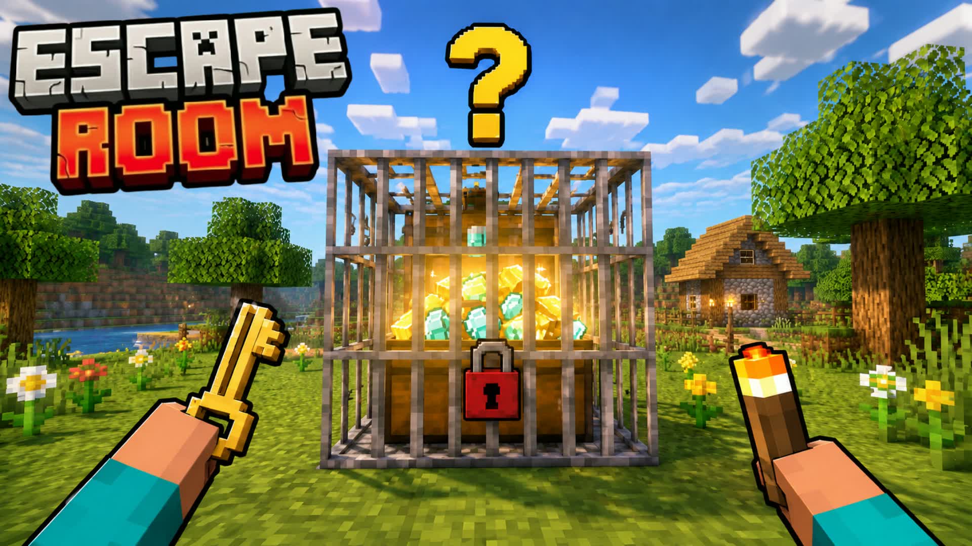 MINEBLOCK ESCAPE ROOM🗝️OBBY RUN — Fortnite Creative map