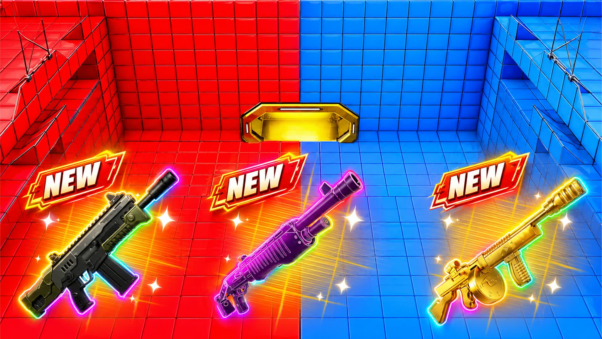 UNC CRAZY ROUGE VS UNC BLEU🔴RVB🔵 — Fortnite Creative map