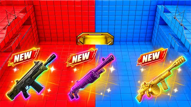 UNC CRAZY ROUGE VS UNC BLEU🔴RVB🔵 — Fortnite Creative map cover art