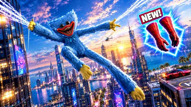 SPIDERS CITY FLY CUTE GUN GAME NEW! — Fortnite Creative map cover art