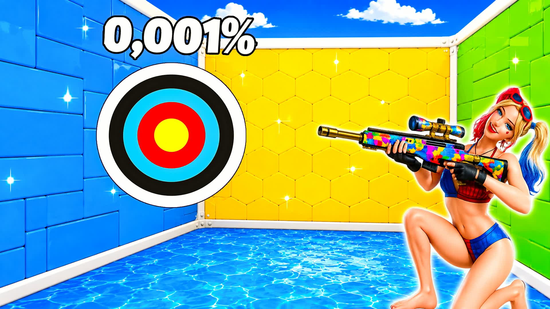 UNC FUTURE TRICKSHOT PARKOUR — Fortnite Creative map